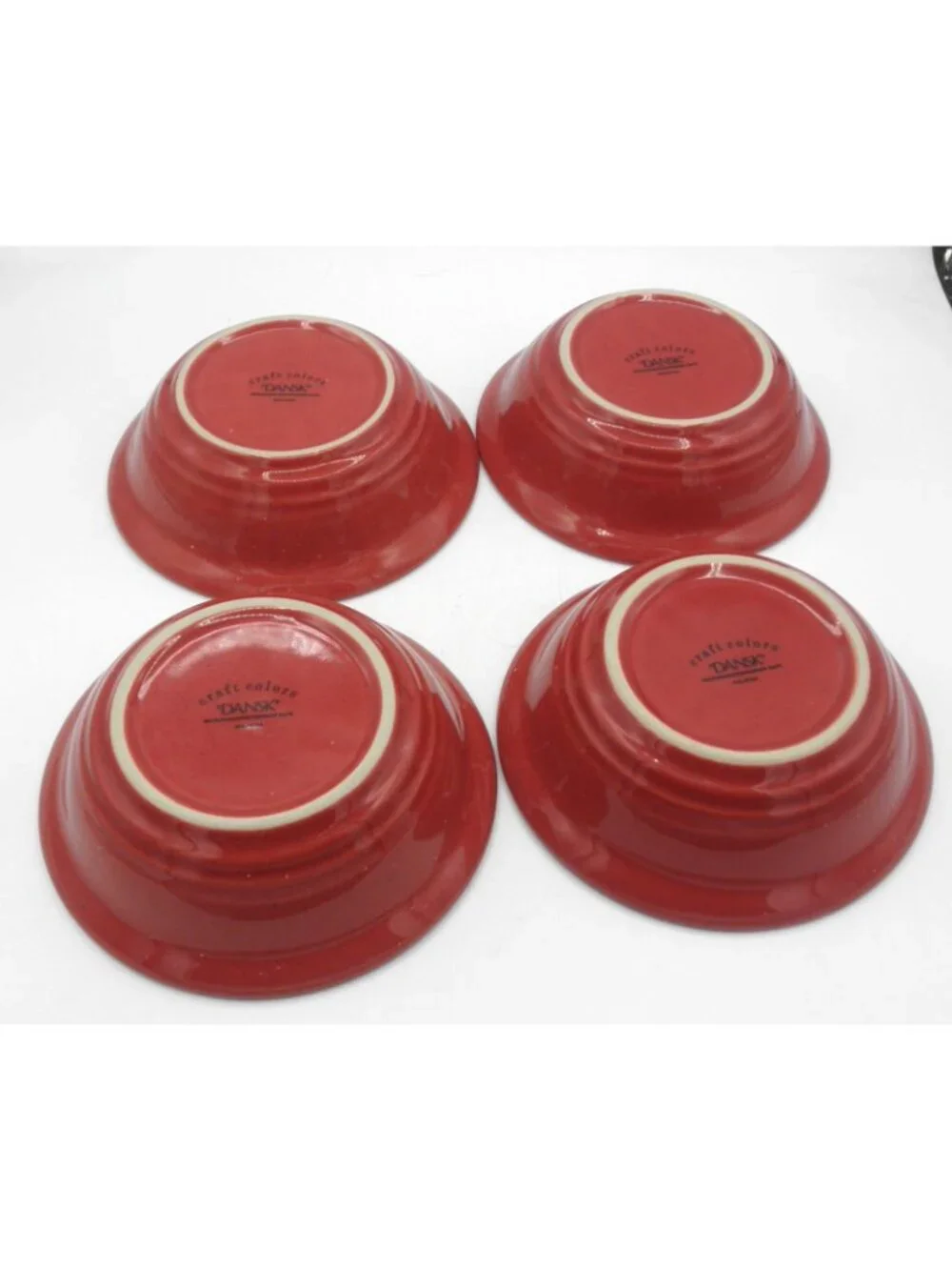 Craft Colors Rhubarb by Dansk Soup/Cereal Bowl Set of 4 Pattern Code: DANCRCR
